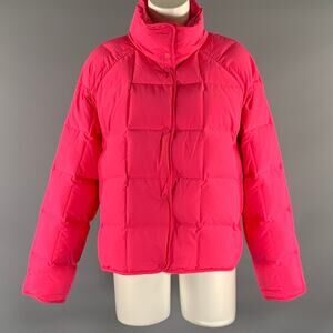 STAND STUDIO Size S Pink Polyester Quilted Cropped Jacket